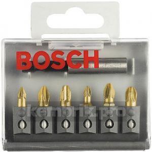 Набор бит Bosch Maxgrip ph/pz - 6шт.+ держатель (2.607.001.937)