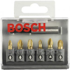 Набор бит Bosch Maxgrip ph/pz/ls - 6шт.+держатель (2.607.001.936)