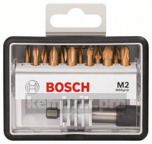 Набор бит Bosch Robust line max grip ph/pz 25 мм, 12 шт. (2.607.002.578)